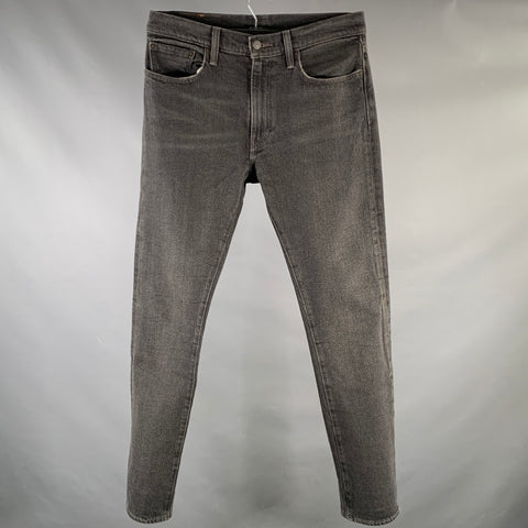 LEVI Size 32 Black Cotton Blend Relax Jeans