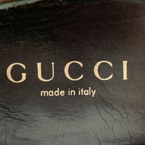 GUCCI Size 10 Chocolate Brown Suede Tassels Loafers