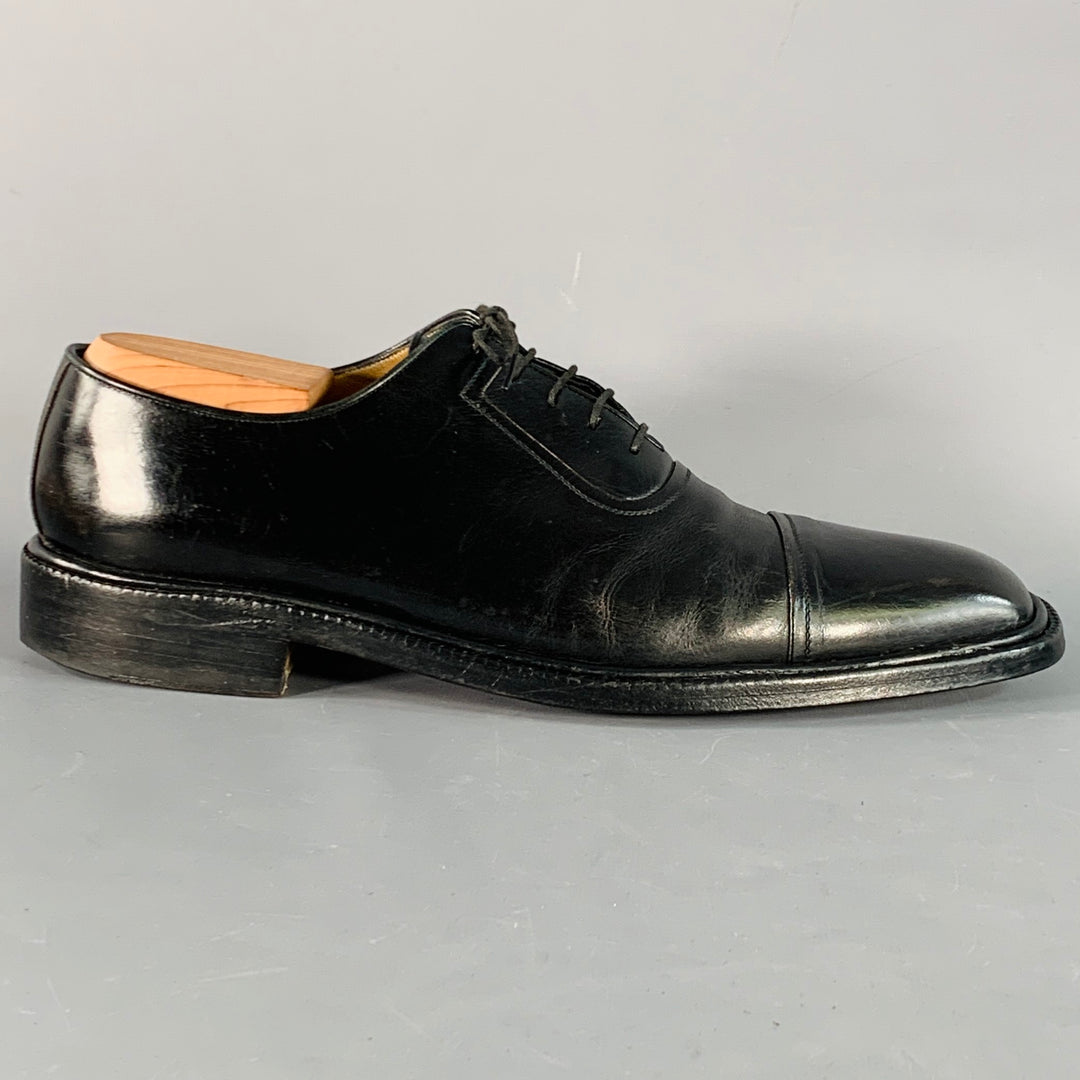 A. Testoni Mens Leather Lace Up Oxford Dress Shoes Black Size 10 US Oxford a.testoni Black Dress Shoes for Men for sale | eBay main image 3