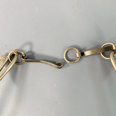 VINTAGE Silver Embossed Metal Floral Necklace