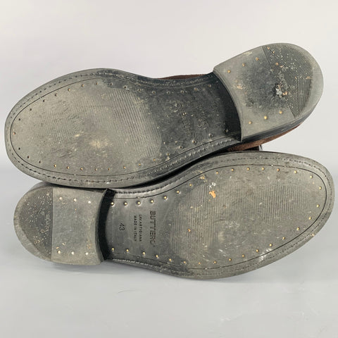 BUTTERO Bottines Chelsea en daim marron, taille 10