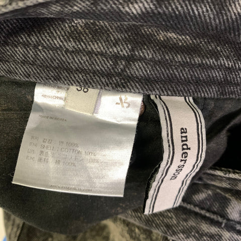 ANDERSON BELL Size 36 Black Wash Cotton Baggy Jeans