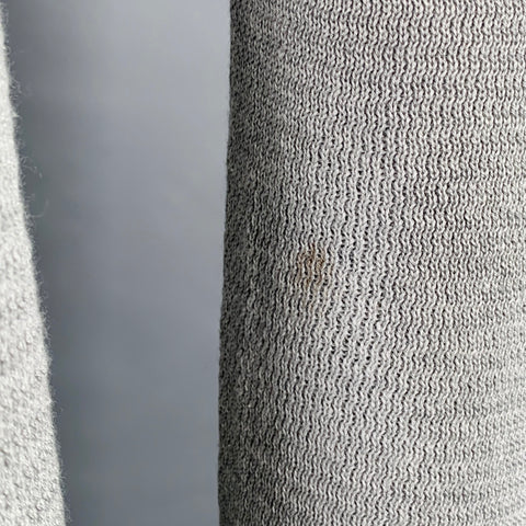 EMPORIO ARMANI Size 38 Grey Waffle Knit Scoop Neck Pullover