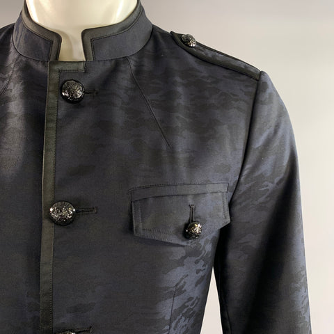JOHN VARVATOS Chest Size 40 Size M Navy Black Camo Jacket