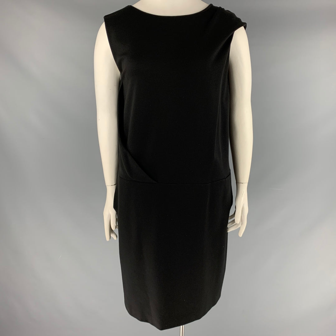 CACHAREL Size 14 Black Nylon Blend Sleeveless Drop Waist Dress – Sui Generis Designer Consignment CACHAREL Size 14 Black Nylon Blend Sleeveless Drop Waist Dress – Sui Generis Designer Consignment