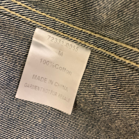 LEVI'S Size M Blue Light Blue Washed Cotton Trucker Jacket