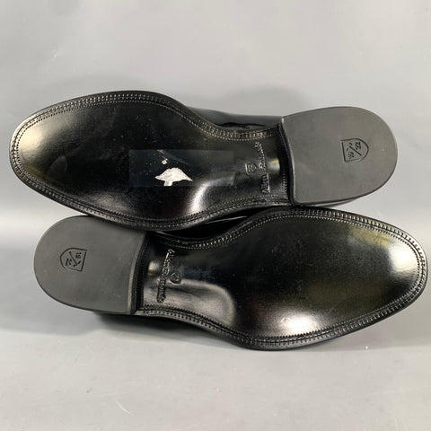 ALLEN EDMONDS Size 10 Black Leather Slip On Loafers