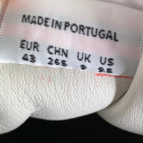 KENZO Size 9.5 White Nylon Lace Up Sneakers