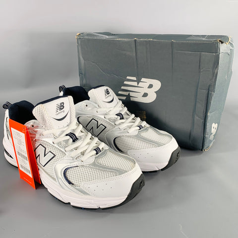 NEW BALANCE Size 11 530 White Black Color Block Mesh Athletic Sneakers