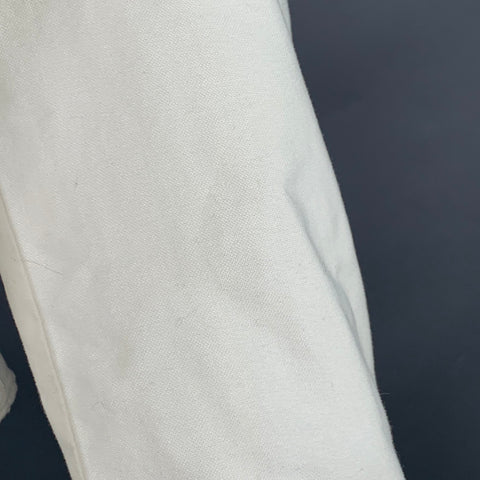 JACQUEMUS Size 6 Cream Cotton Fitted Tuxedo Shirt