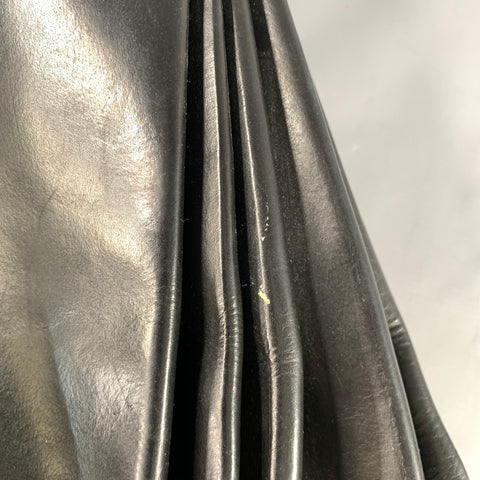 M.A+ Black Leather Tote Bags