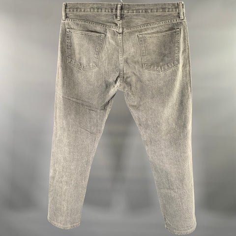 SIMON MILLER Size 36 Grey Cotton Button Fly Jeans