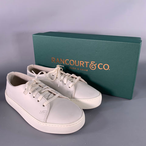 RANCOURT & CO. Size 7  Court Classic 2.0 White Leather Low Top Sneakers