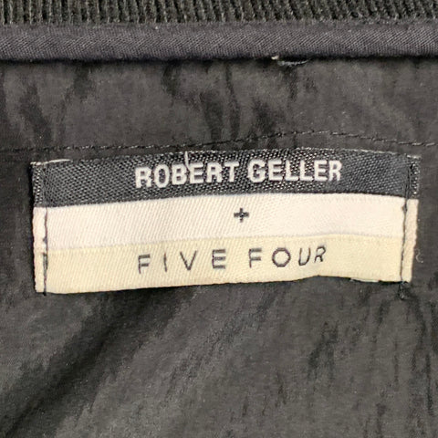 ROBERT GELLER x FIVE FOUR Size XXL Black Polyester Nylon Bomber Jacket