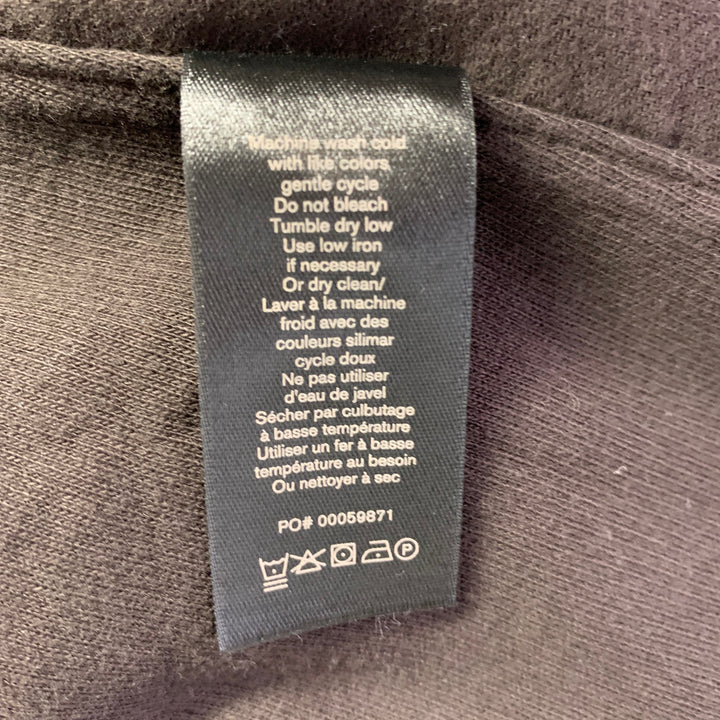 RAG & BONE Size XL Brown Twill Cotton Spread Collar Long Sleeve Shirt