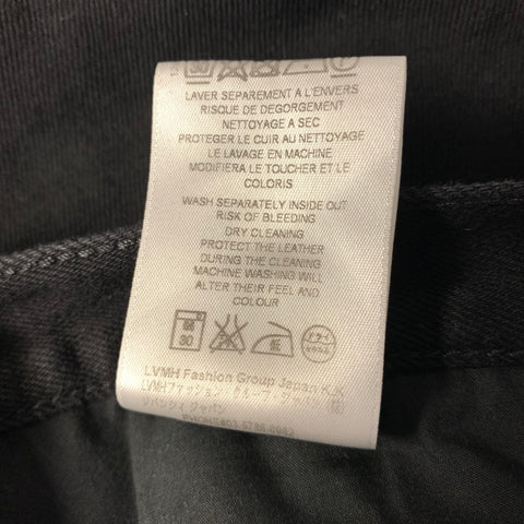 GIVENCHY Size 32 Black BM509E507V Solid Cotton Blend Low Rise Jeans