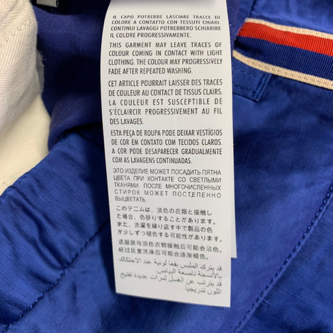 GUCCI 2019 Taille 32 Jogging Décontracté en Viscose et Lin à Rayures Bleues et Rouges