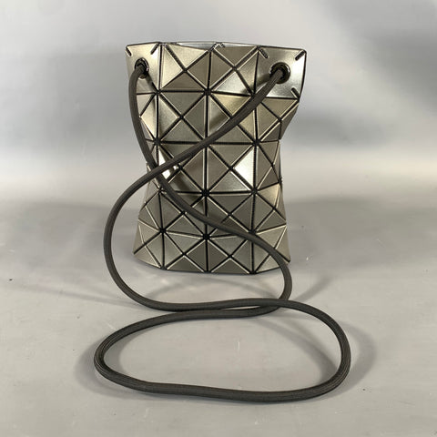 BOA BOA ISSEY MIYAKE Silver Gunmetal Triangle Cross Body Handbag