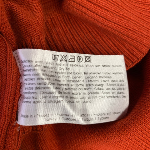 HUGO BOSS Size 48 Beige Brick Color Block Cotton Crew Neck Pullover