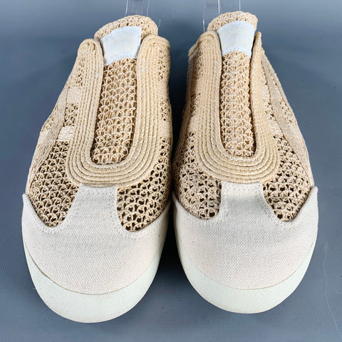 ONITSUKA TIGER Size 11 Mexico 66 Sabot Beige Cream Woven Jute Clog Sandals