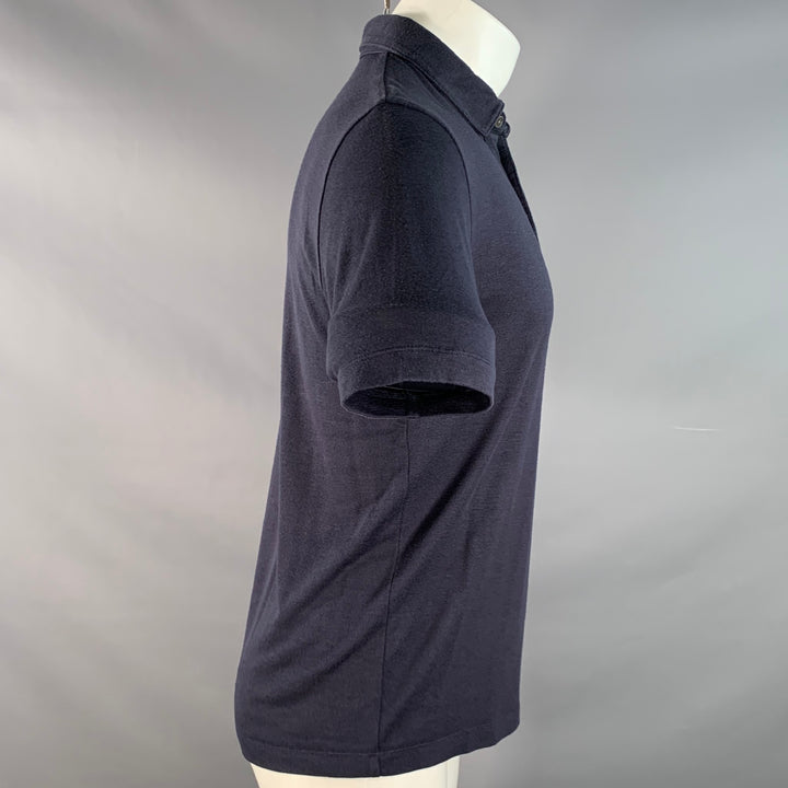 THEORY Size S Navy Modal Blend Short Sleeve Polo