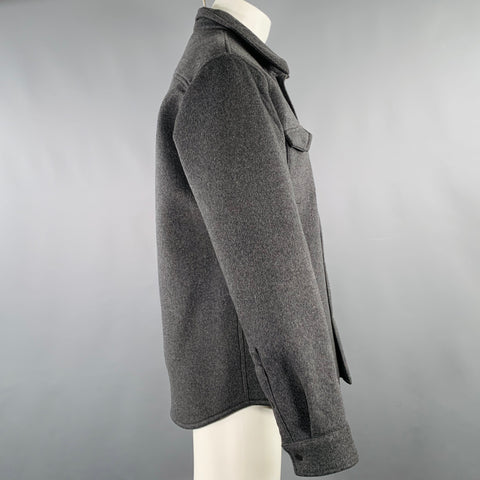CALVIN KLEIN COLLECTION Size M Grey Wool Blend Jacket