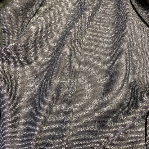 BOGLIOLI Size 44 Black White Textured Silk Linen Peak Lapel Sport Coat