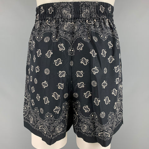 ALEXANDER WANG Size M Black Bandana Silk Camp Set
