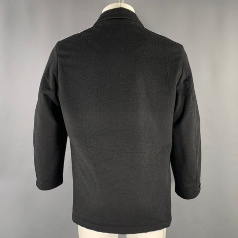 MARTELLO Size M Black Wool Cashmere Polyamide Buttoned Jacket
