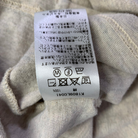 KAPITAL Size M Beige Blue Embroidery Cotton Crew Neck Pullover
