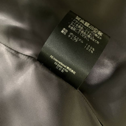 FUMITO GANRYU Chest Size Size L Grey Streaks Polyester Button Up Jacket