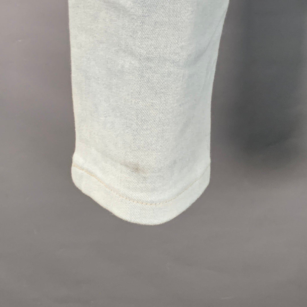 PAIGE Size 29 Federal Blue Cotton Blend Slim Straight Zip Fly Jeans