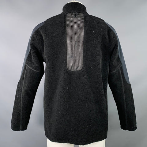 NIKE x MMW Size M Black Fleece Polyester Zip Up Vest Layer Jacket