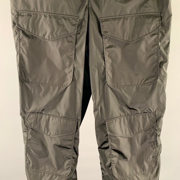 SIMONE ROCHA Size L Black Polyester Cargo Casual Pants