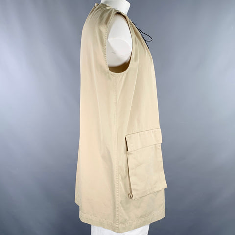 MAISON MARGIELA Size XS Khaki Cotton Cargo Pockets Dress