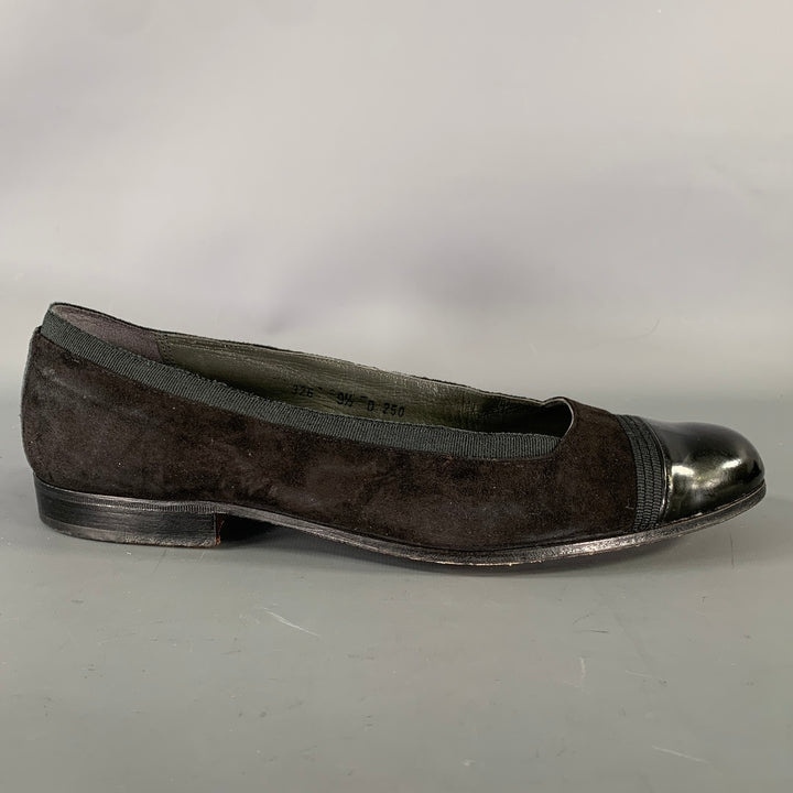 BAKER BENJES Size 9.5 Black Leather Ballet Loafers
