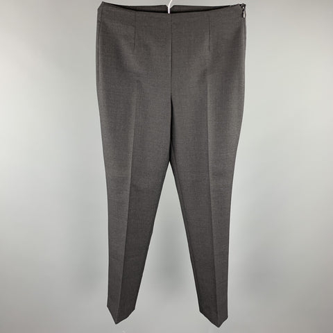 RALPH LAUREN COLLECTION Size 4 Grey Pleated Dress Pants
