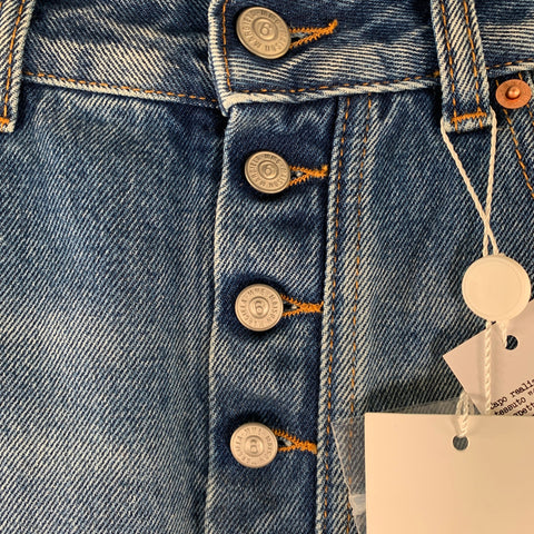 MAISON MARGIELA Size 10 Medium Wash Denim Cotton Jeans