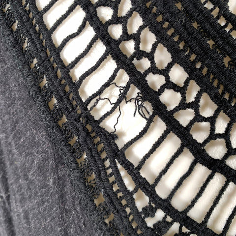 IRO Size S Black Knit Cotton cashmere Muscle Tank Top