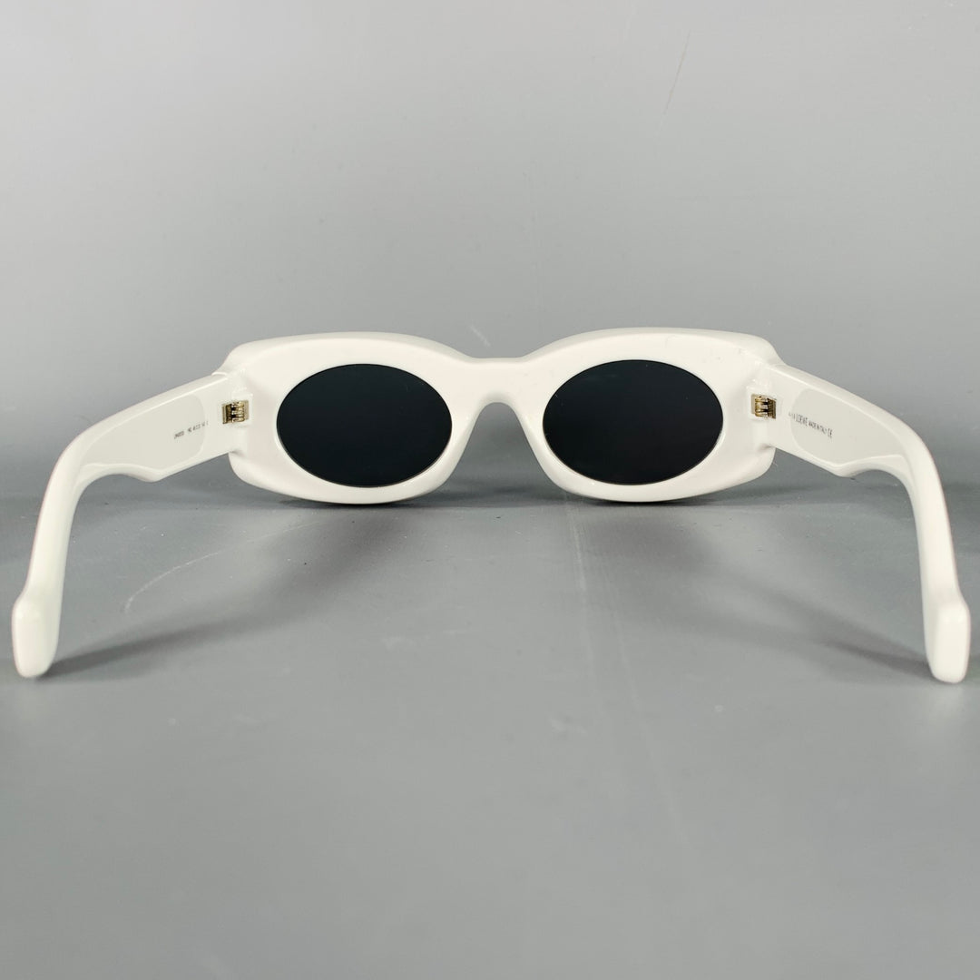 LOEWE x PAULA'S IBIZA White Green Acetate Two Tone Sunglasses