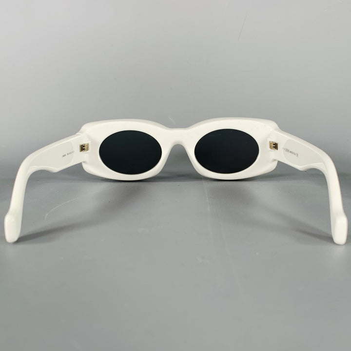 LOEWE x PAULA'S IBIZA White Green Acetate Two Tone Sunglasses