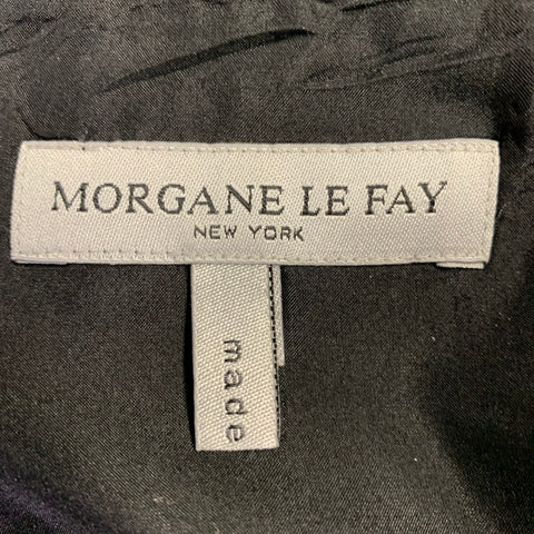 MORGANE LE FAY Size S Black Cotton Crochet Tiered Knee Length Skirt
