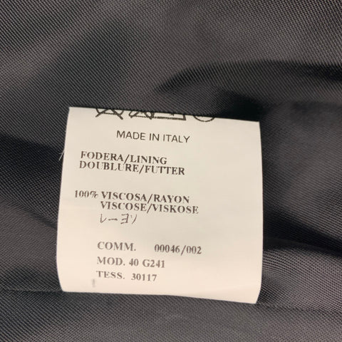 CoSTUME NATIONAL Size 42 Black Metallic Viscose Blend Peak Lapel Suit