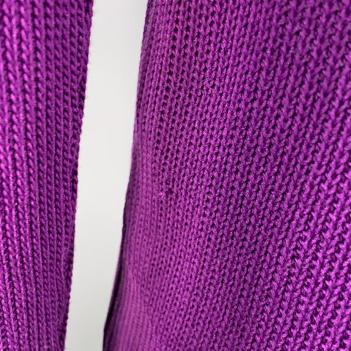 AMI by ALEXANDRE MATTIUSSI Size XL Purple Rib Knit Cotton Crew-Neck Sweater