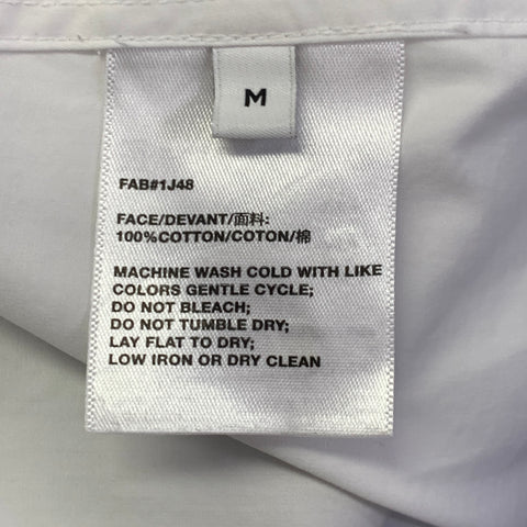 LAFAYETTE 148 Size M White Cotton Pleated Tuxedo Shirt