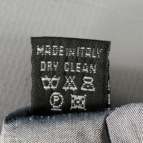 DANIELE ALESSANDRINI Grey Silver Textured Silk Tie