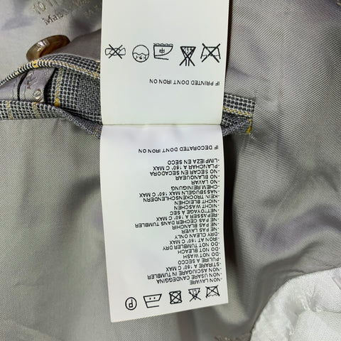 MAISON MARTIN MARGIELA Size 38 Grey Yellow Plaid Sport Coat