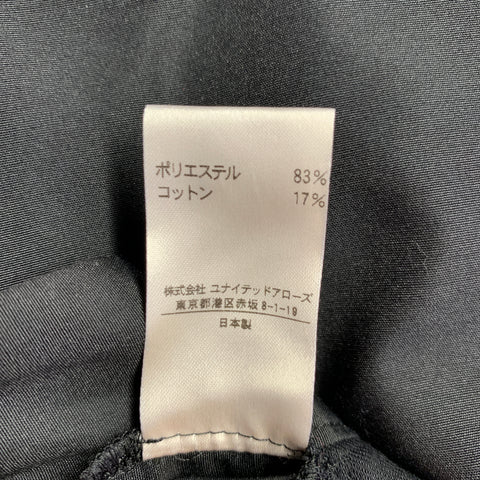 UNITED ARROWS Size S Black Polyester Cotton Pleated Below Knee Shorts