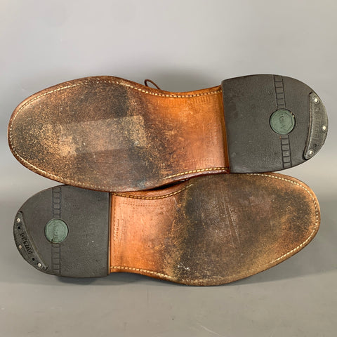 ALDEN Size 7 Brown Brogues Leather Blucher Loafers