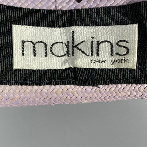 MAKINS Purple Orange Woven Straw Hats